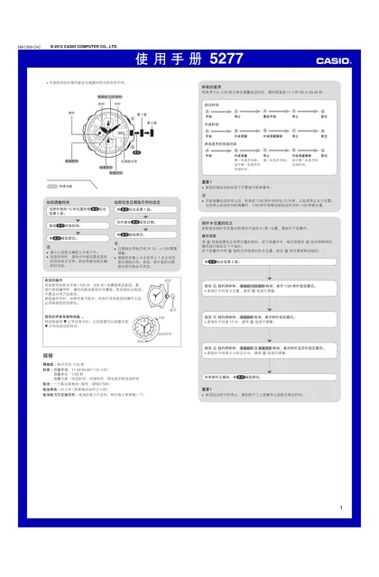 casio 卡西欧 GAC-100RG